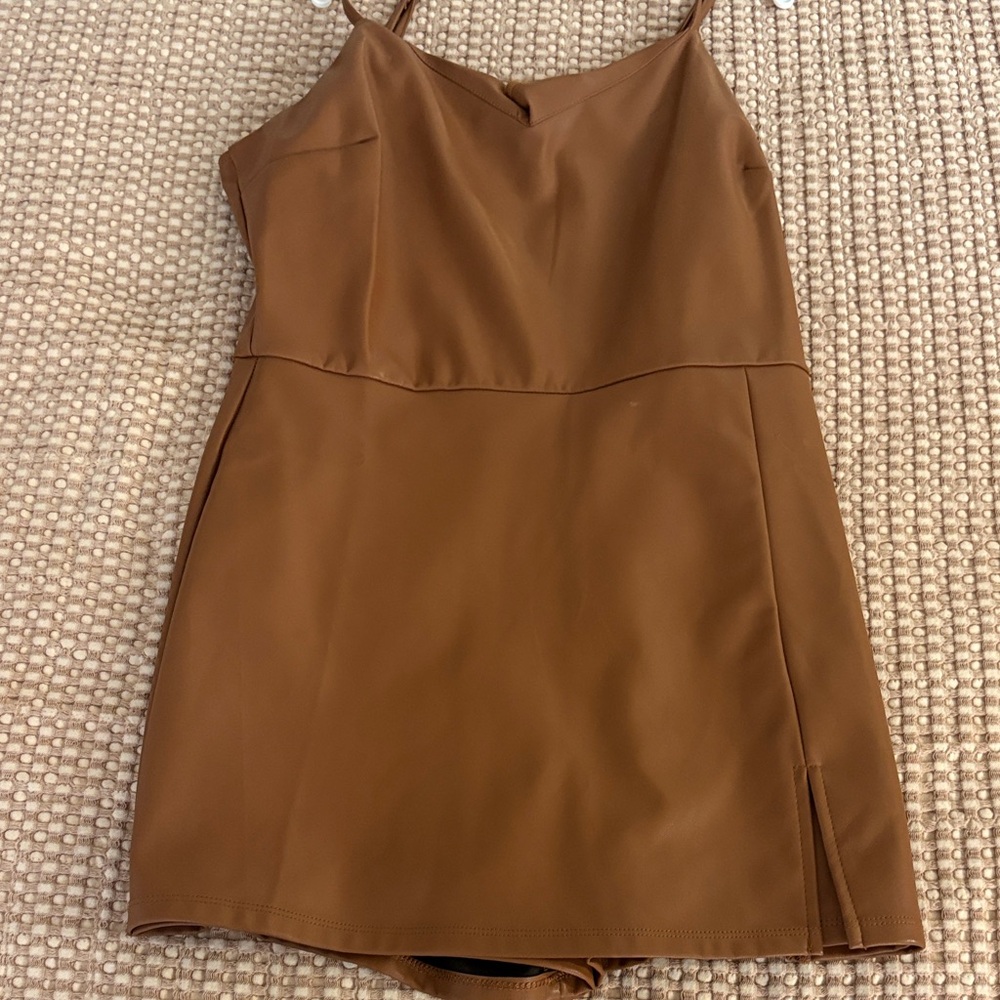 Elegant Brown Jumpsuit